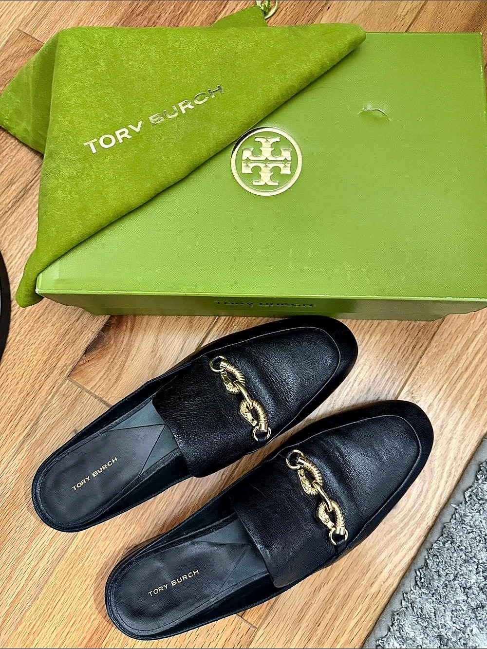 Tory Burch Jessa Backless Loafer Black Mules